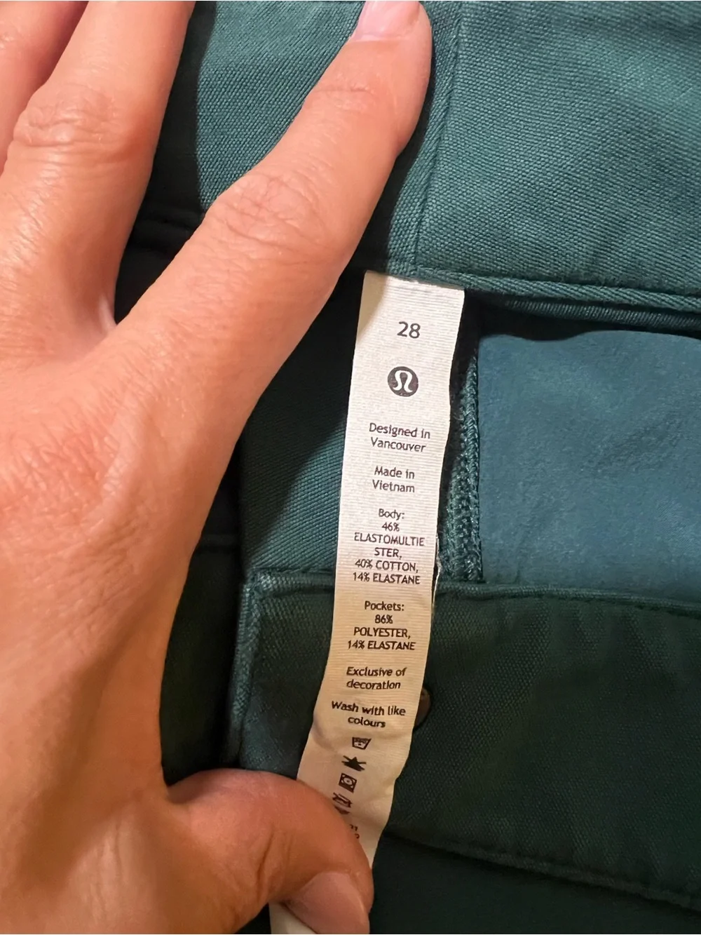 💚 Lululemon City Sleek 5-Pocket Wide-Leg High-Rise Pants – Green Jasper
